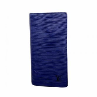 Louis Vuitton Navy Long Wallet (Bi-Fold) (Pre-Owned)