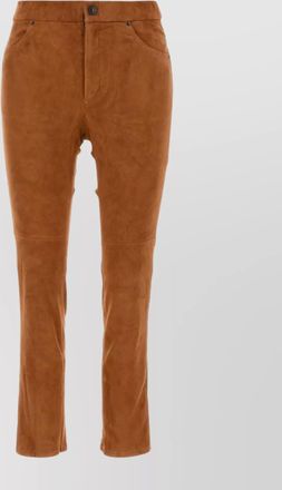 Isabel Marant leather slim-fit trousers
