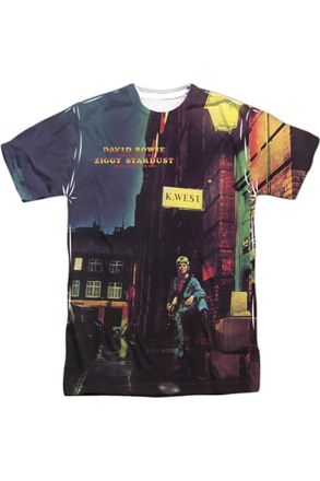 Gildan David Bowie Ziggy Star Dust Short Sleeve Adult Poly Crew T-Shirt