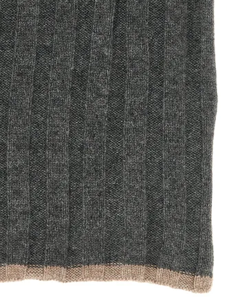 Brunello Cucinelli Pure Cashmere Scarf - Gray