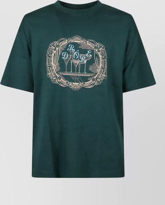 Drôle de Monsieur graphic print crew neck short sleeve t-shirt