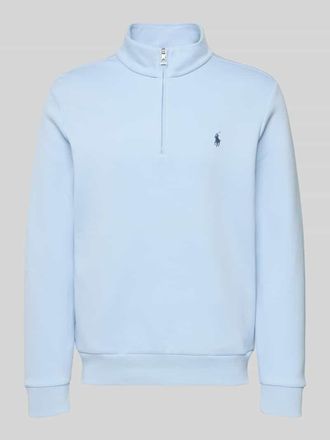 Polo Ralph Lauren Regular Fit Troyer aus Baumwoll-Mix in Bleu, Gr&ouml;&szlig;e XXL