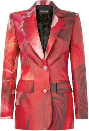 Roberto Cavalli Dames, Jassen, Rood, Maat: 2XS