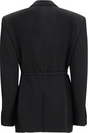 Balenciaga Wool Tailored Blazer - Black