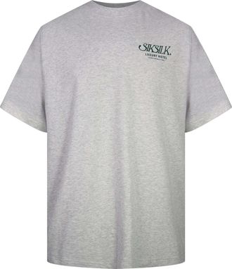 Siksilk T-Shirt SIKSILK Siksilk T-Shirt Graphic, Herren, Gr. XL, grau, Obermaterial: 100% Baumwolle CO., Shirts T-Shirt