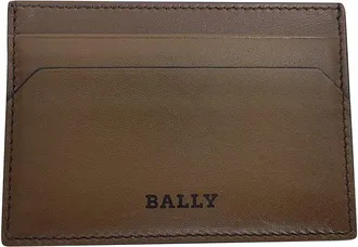 Bally Ochre Sheep Leather Card Holder (Authentic Pre-Loved)