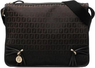 Fendi Pre-owned Crossbody Bag - Dames - Vintage Schoudertas - Bruin - ONE Size - Leer - Vintage