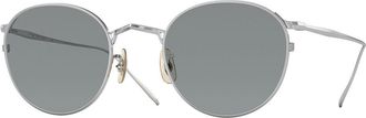 Oliver Peoples OV1311ST G. Ponti-4 5036R5 Mens Sunglasses Silver Size 48