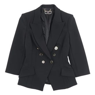 Elisabetta Franchi Blazers, female, Black, Size: S Blazers