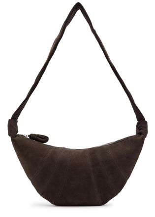 Christophe Lemaire Croissant Medium Nubuck Shoulder bag - Brown - One Size
