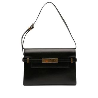 Saint Laurent Pre-owned Shoulder Bags, female, Black, Size: ONE SIZE Pre-owned The Manhattan Shoulder Bag
