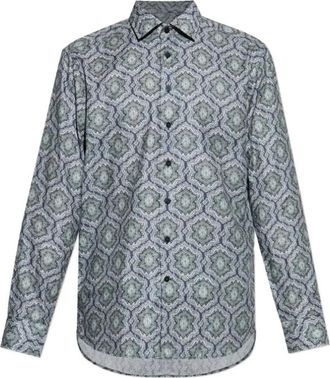 Etro Roma Shirt - Heren - Casual Overhemden - Veelkleurig - L - Katoen - Overhemden