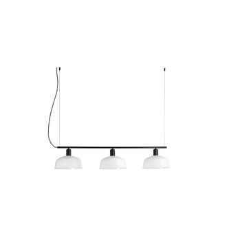 Faro Barcelona Tatawin M Colgante Cristal Lineal Blanco