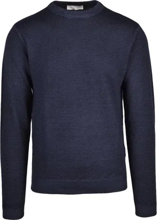 Wool & Co Truien & Vesten, Heren, Blauw, M, Wol, Pullover met ronde hals