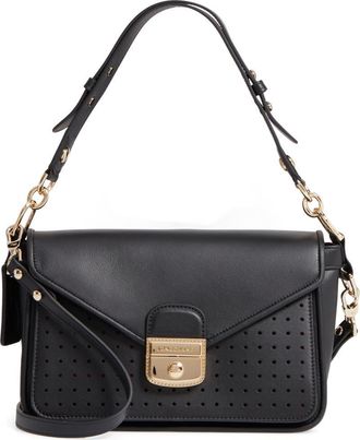 Longchamp Mademoiselle Calfskin Leather Crossbody Bag in Black at Nordstrom Rack