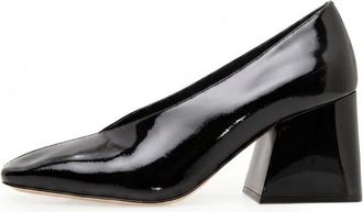 Cesare Gaspari Patent Block Hakken - Dames - Pumps - Zwart - 39 EU - Leer - Schoenen