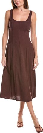 Nanette Lepore Linen-Blend Mid Dress