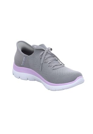 Skechers Womens Hands Free Slip-ins Summits Trainers, Grey Lavender, 9 UK
