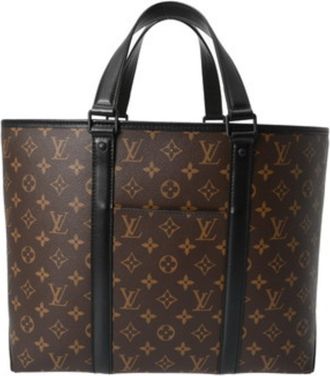 Louis Vuitton Brown Monogram Macassar Noir Monogram Tote Bag (Pre-Owned)
