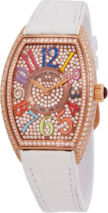 Franck Muller Curvex CX Automatic Diamond Ladies Watch CX 30 SC AT FO D CD 5N (WHITE)