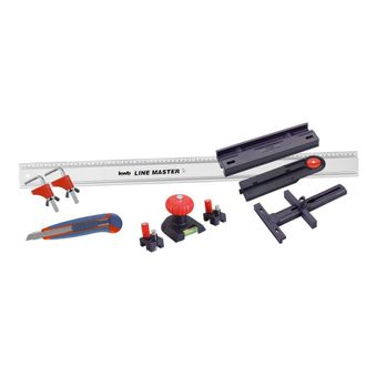 No Brand Kwb 783908 - Set Line Master Juego Universal 10 Pzs., Regla 80 Cm