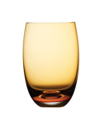 Nude Glass Colored O Amber Glasses (Set Of 4)