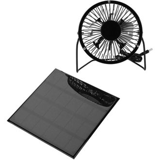 OEM Cargador Ligero Con Panel Solar, Puerto De Salida Usb, Ventilador, F&aacute;cil De Montar, F&aacute;cil De Transportar Y Guardar, Ideal Para Acampar Y Viajar Al Air