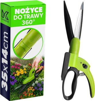 OEM Tijeras Para C&eacute;sped, Cuchillas Giratorias De 360&deg;, Dise&ntilde;o Ergon&oacute;mico, Color Verde, 25 Cm O M&aacute;s
