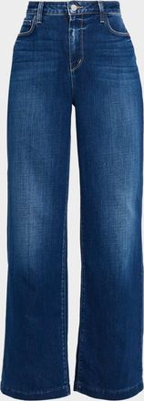 L'agence Scottie High-Rise Wide-Leg Jeans