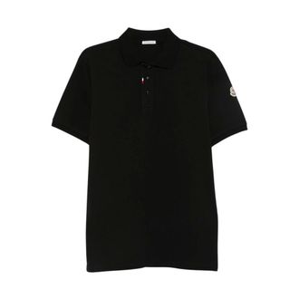 Moncler Polo de piqu&eacute; de algod&oacute;n - Tops - Hombre - Negro - S