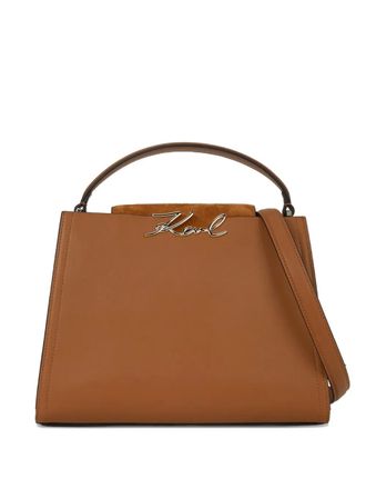 Karl Lagerfeld K/Signature tote bag - women - Leather - One Size - Brown