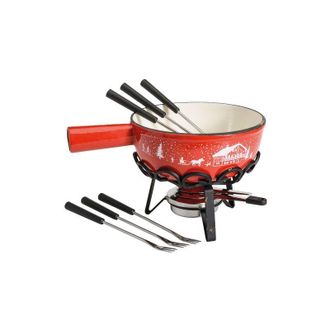 OEM Set Fondue 6 Tenedores Rojo - Sh-c20r - Tableandcook