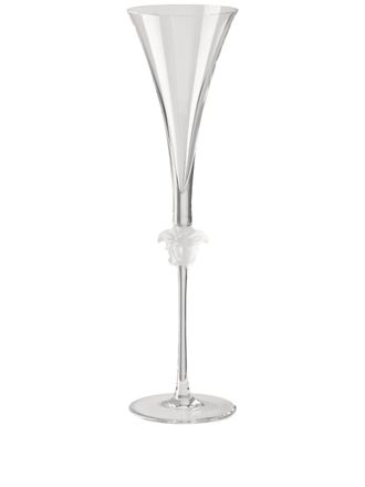 Versace Clear Medusa Lumiere Crystal Champagne Glass - Unisex - Crystal