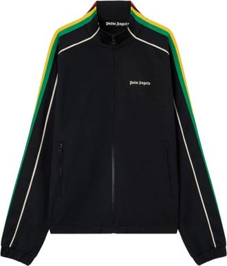 Palm Angels Zip-through Sweatshirt - Heren - Vesten met rits - Zwart - 2XL - Hoodies & sweatvesten