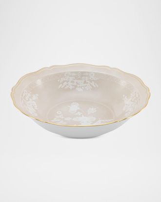 Ginori 1735 Oriente Italiano Meringa Deep Round Serving Bowl