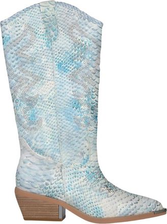 Alma En Pena Speciale Cowboylaars - Dames - Cowboylaarzen - Blauw - 38 EU - Leer - Schoenen
