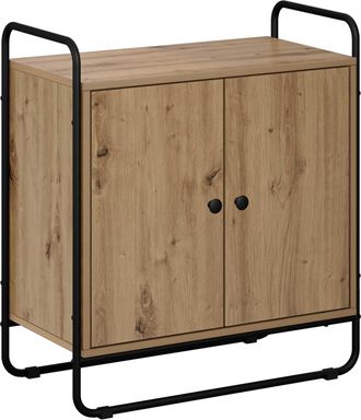 vidaXL Aparador Roble Artisan 68 X 35 X 75 Cm Madera De Ingenier&iacute;a Vidaxl