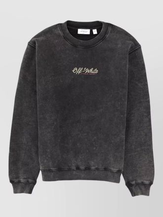 Off-white sweatshirt crew neck graphic print long sleeves