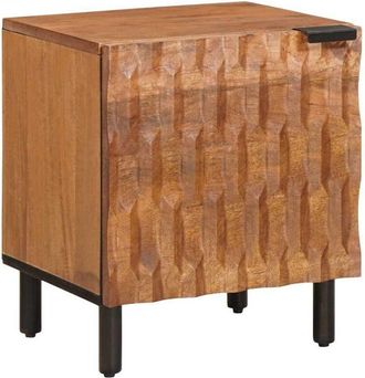 vidaXL Armario De Noche Marr&oacute;n 40 X 33 X 46 Cm Madera De Mango Maciza Vidaxl