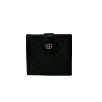 Gucci Pre-owned Wallets, female, Black, Size: ONE SIZE Pre-owned Leather Bifold Wallet
