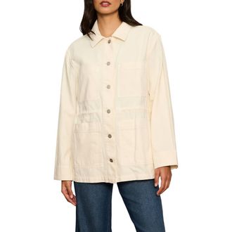 Sanctuary Greenhouse Cotton Jacket in Collagen White at Nordstrom, Size Xx-Small P