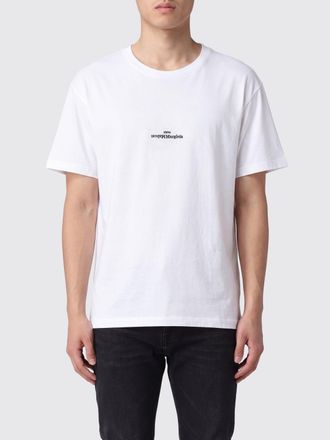Maison Margiela Cotton T-Shirt with Contrast Logo