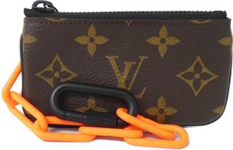 Louis Vuitton Marron Coated Canvas Coin Purse/Coin Case (Pre-Owned)