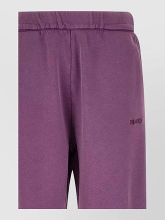 The Attico cotton logo embroidery track pants