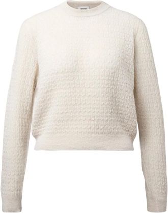 Drykorn Ronde hals gebreid - Dames - Ronde hals truien - Beige - M - Truien & Vesten