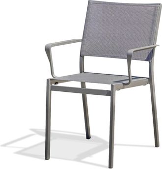 DCB Garden Dcb Garden - Stockholm - Sill&oacute;n De Jard&iacute;n Apilable De Aluminio Y Lona Plastificada