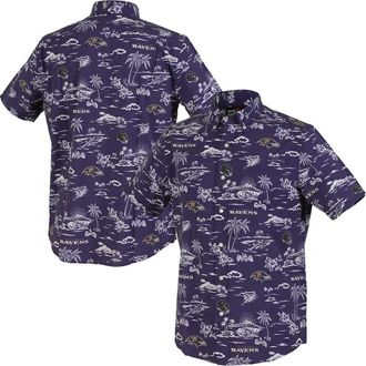 Reyn Spooner Mens Reyn Spooner Purple Baltimore Ravens Kekai Performance Button-Down Shirt at Nordstrom, Size Xxx-Large