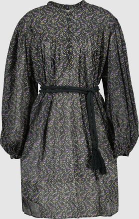 Isabel Marant Robe Courte Kildi Faded Black