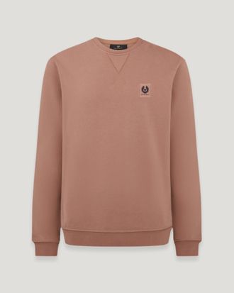 Belstaff Sweatshirt Mens Cotton Fleece Cedar Wood Size M