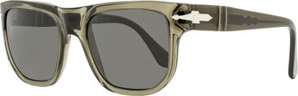 Persol Unisex Square Sunglasses PO3306S 110348 Opal Smoke 52mm